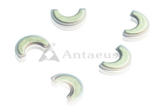 Ivory Electrical Component Metallized Alumina Ceramics Insulator Anti corrosion